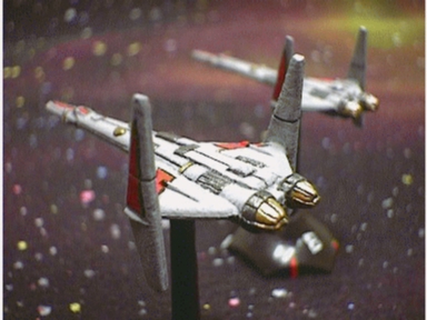 Another jpeg picture of RAFM's Patrol Cruiser from their Traveller line of spaceship miniatures.
