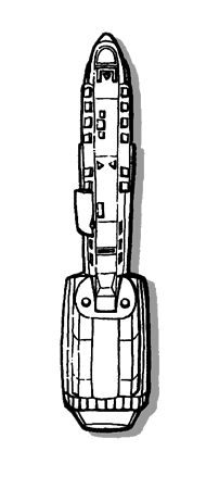 Gif drawing of RAFM Silent Death Agni Fighter miniature.