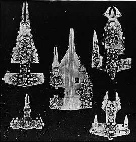 Jpeg picture Starfleet Wars Entomolian Entomolian Fleet miniatures.