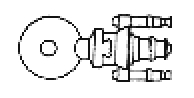 Jpeg drawing of Task Force Games Starfire Destroyer miniature.