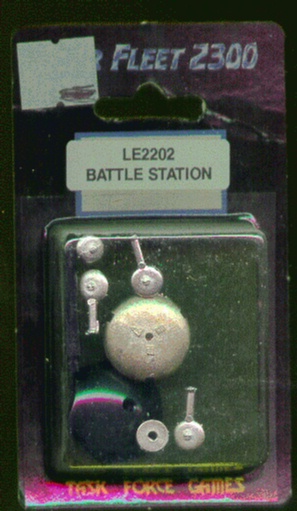 Jpeg picture of Task Force Games' Battle Station miniature in blister package.