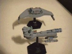 Another jpeg picture of Task Force Games' 2200 Klingon B10V miniature.