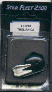 Jpeg picture of Task Force Games' 2200 Tholian CA miniature in package.
