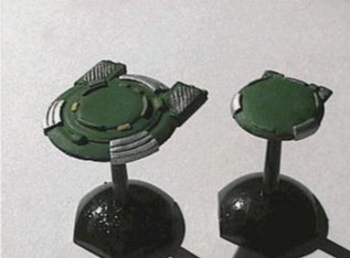 Jpeg picture of Task Force Games' 2200 Andromedan Python & Conquistador miniature.