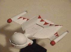Jpeg picture of Task Force Games' 2200 Romulan Condor miniature.