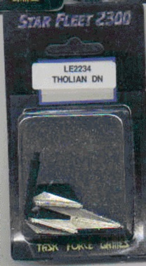 Jpeg picture of Task Force Games' 2200 Tholian DN miniature in blister package.