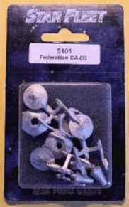 Jpeg picture of Task Force Games' Elite Federation CA miniature in blister package.