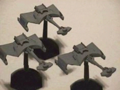 Jpeg picture of Task Force Games' 2300 Klingon D7 miniature.