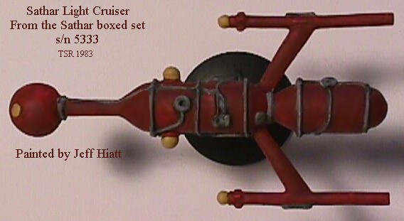 Another jpeg picture of TSR's Sathar Light Cruiser miniature.