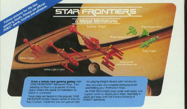 Jpeg picture of TSR's Star Frontiers Sathar miniature box back.
