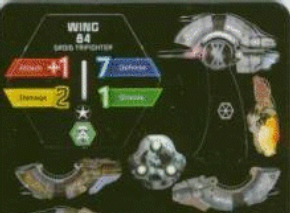 Jpeg picture of WizKids' Star Wars Wing 84 miniature, unpunched.