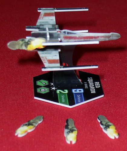 Jpeg picture of WizKids' Star Wars Red Squadron miniature.